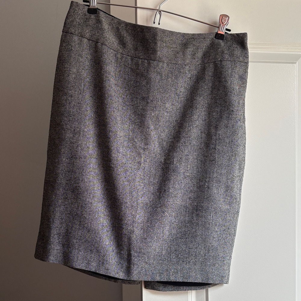The Limited Gray Tweed Pencil Skirt